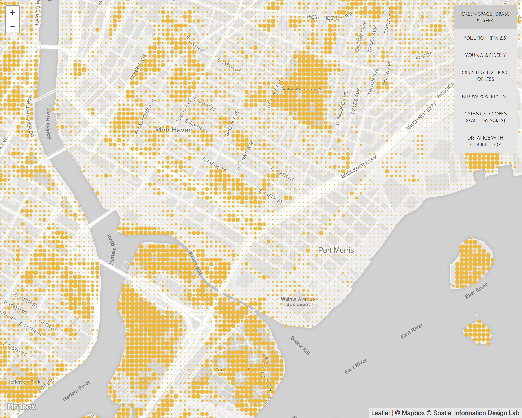 Green space in Port Morris and Mott Haven